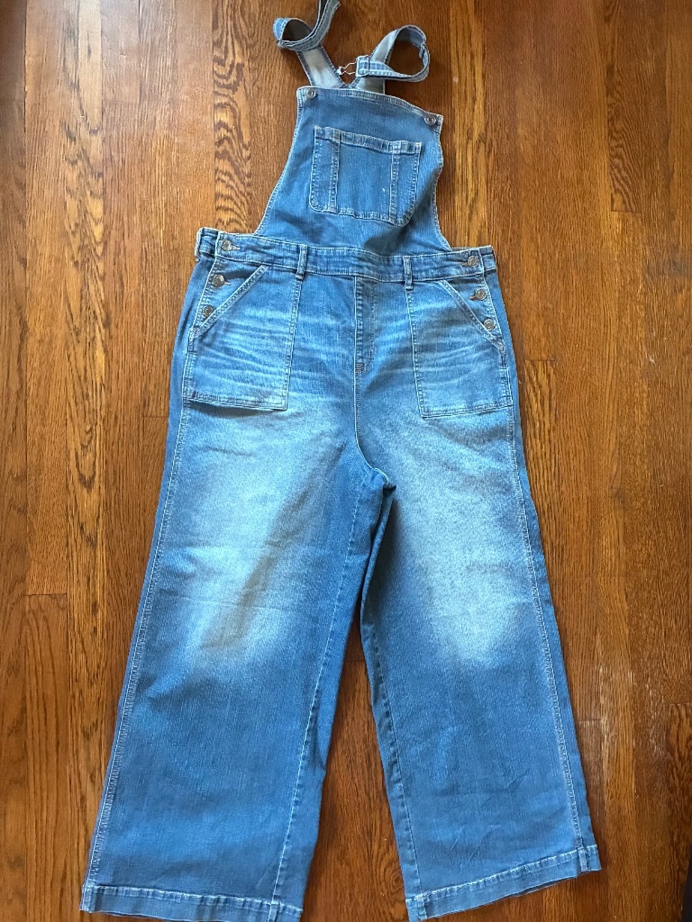 Torrid Wide-Leg Overall Denim Bibs